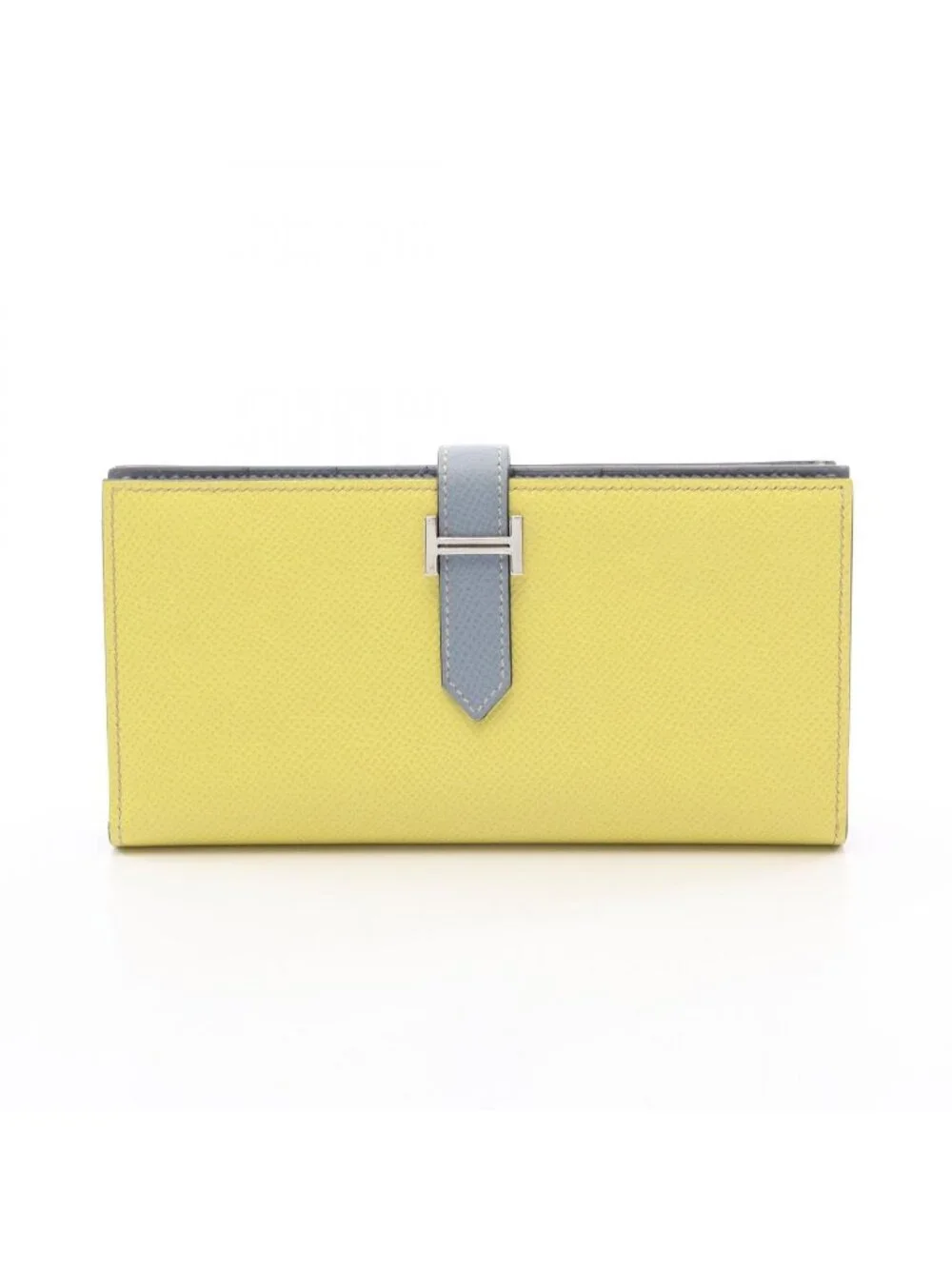 Hermes Bifold Wallet Bearn Soufflet Blue Run